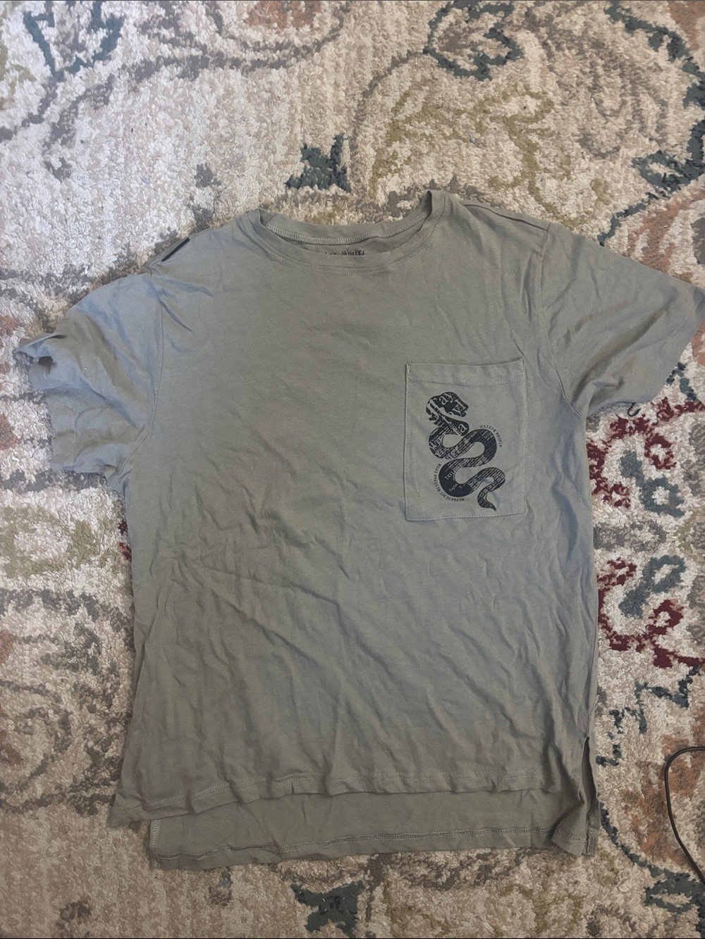 Taylor Swift Reputation Short-Sleeve Pocket Tee with Snake
